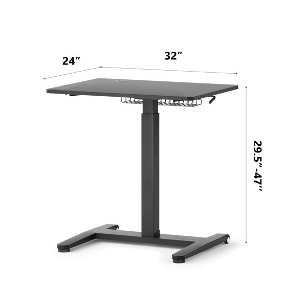 ERGOBOND Compact™ Pneumatic Height Adjustable Standing Desk & Reviews